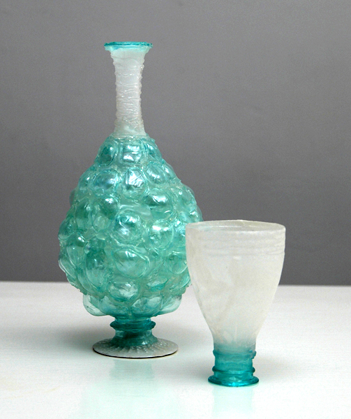 Light Green Urn with Cup