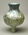 vessel with turquoise drips
